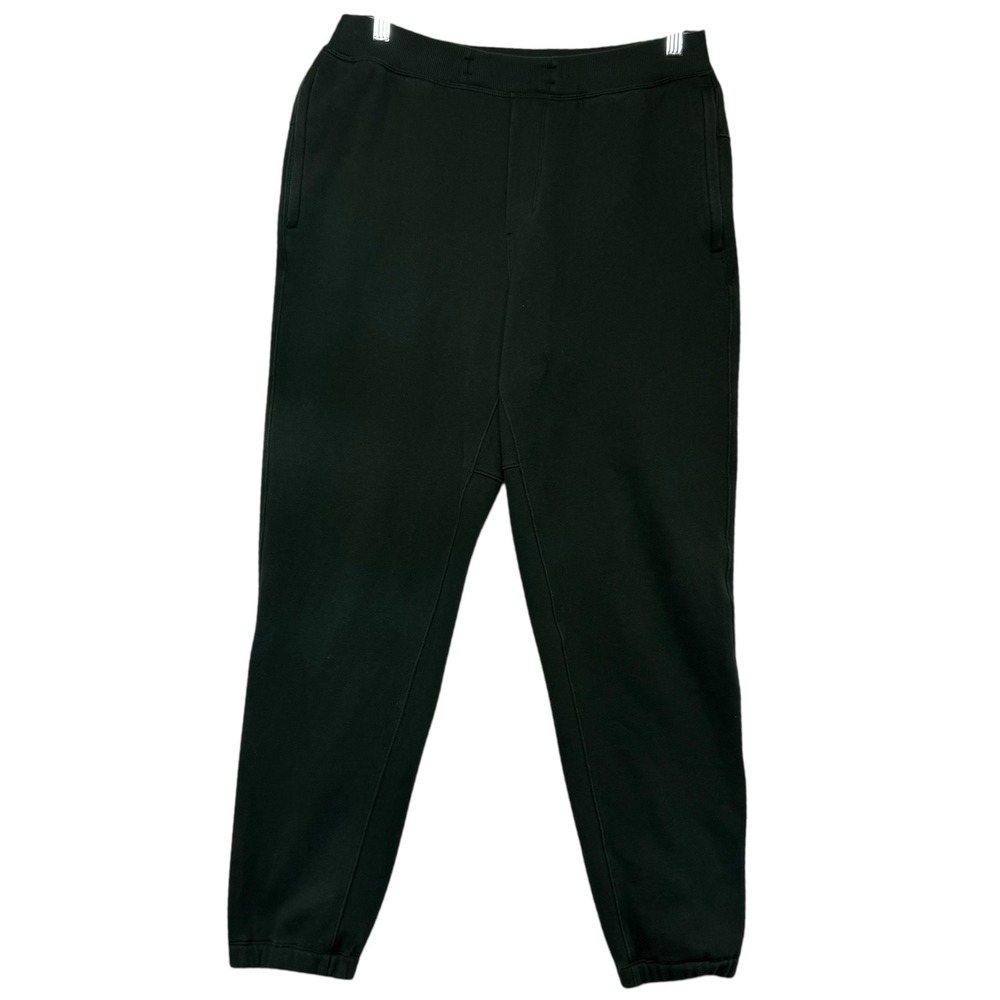 Lululemon‎ City Sweat Jogger Pants Mens Green Black French Terry Tapered 32x29
